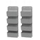 Delta Children 4 Pocket Over The Door Hanging Organizer 2 Pack Easy StorageOrganization Solution Versatile and Accessible in Any Room in the House Cool Grey