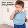 KeaBabies 3Pack Waterproof Baby Bibs for Eating Lightweight Basics
