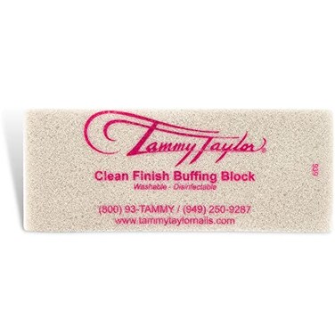 Tammy Taylor Clean Finish Buffing Block Professional Washable Cloth Buffing Material Smooths Ridges to Prevent Snags Cracks and Breaks