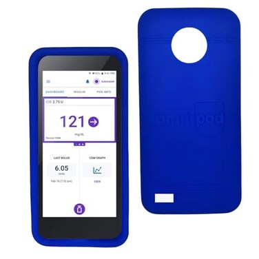Sugar Medical Omnipod 5 Gel Skin Case PDM Protective Cover Protect Omnipod 5 Diabetes CareBlue