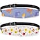 HESTYA 2 Pcs Carseat Head Support Toddler Stroller Seat Headrest for Sleeping Traveling Neck Relief Headband Strap for Kids Children Toddler InfantDinosaur and Bear