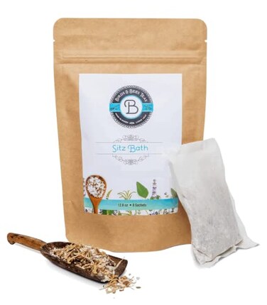 BIRDS AND Birds Bees Teas Herbal Sitz Bath Soak Bath Salts 8 Sachets