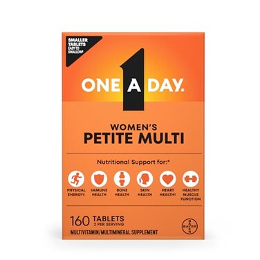 One A Day Womens Petites MultivitaminSupplement with Vitamin A C D E and Zinc for Immune Health Support B Vitamins Biotin Folate as folic acid moreTablet 160 count