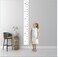 Niwo ART Baby Growth Chart Wall Decor for Kids Peel Stick SelfAdhesive Removable Growth Height Ruler Black White