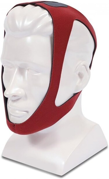 Bistras Ruby Style Adjustable Chin Strap for Cpap Users Anti Snoring Chin Strap Effective Sleep Aid Device Great Sleeping Solution for Men and Women Keeps Mouth Closed While Sleeping LargeexLarge