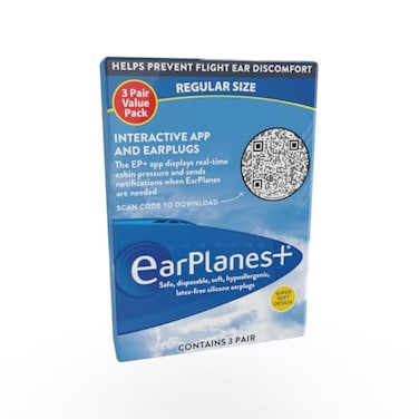 سدادات أذن EarPlanes الجديدة فائقة النعومة للبالغين، لحماية الأذن أثناء السفر بالطائرة، 3 أزواج