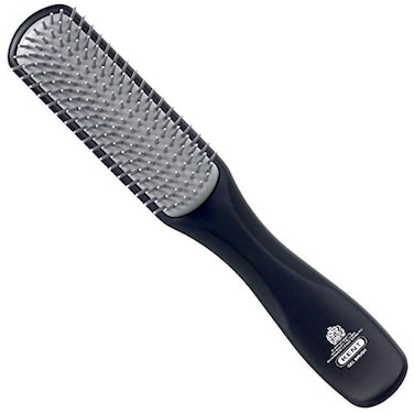 Kent KFM3 Gel Styling Hair Brush for Men 9 Row Mens Hair Brush with Ionic Anti Static Bristles Detangling and Smoothing Short to Medium Length Hair