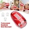 colorski Professional Haircut MassagerCordless Handheld Massager Vibration NeckLegsHandsface Massager 2 Massage nodes 2600AMH Red