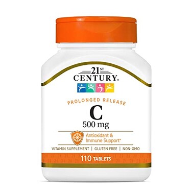 21st Century C 500 mg Prolonged Release Tablets 110 Count 21190