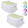 Tiawudi Step Stool for Kids 2 Pack Toddlers Stool for Potty Training Bathroom Kitchen Bedroom Toy Room and Living Room Toilet Stools with Soft AntiSlip Grips for Safety Stackable Green