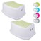 Tiawudi Step Stool for Kids 2 Pack Toddlers Stool for Potty Training Bathroom Kitchen Bedroom Toy Room and Living Room Toilet Stools with Soft AntiSlip Grips for Safety Stackable Green
