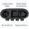 Habitat Universal Stroller Snack Tray with Insulated Cup Holder Divided Compartment with Secure NonSlip Straps Stroller Snack Tray Attachment Fits Most Strollers