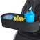 Habitat Universal Stroller Snack Tray with Insulated Cup Holder Divided Compartment with Secure NonSlip Straps Stroller Snack Tray Attachment Fits Most Strollers