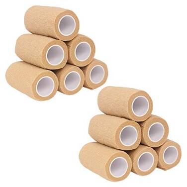 Ever Ready First Aid Self Adherent Cohesive Bandages 4 x 5 Yards 12 Count Tan
