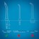 FreFeel Replacement Heads for Waterpik Replacement Picks for Water Pik Water Flosser 6 Periodontal Tips