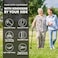 KINGGEAR F1 Walking Stick Walking Cane for Women Men Self Standing Walkers for Seniors with Wrist Strap Lightweight Sturdy Offset EVA Handle and Large Quad Base