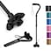 KINGGEAR F1 Walking Stick Walking Cane for Women Men Self Standing Walkers for Seniors with Wrist Strap Lightweight Sturdy Offset EVA Handle and Large Quad Base