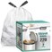 Teivio 2 Gallon Small 220 Counts Strong Drawstring Trash Bags Garbage Bags by Bathroom Trash Can Bin Liners Plastic Bags for home office kitchen White