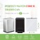 Teivio 2 Gallon Small 220 Counts Strong Drawstring Trash Bags Garbage Bags by Bathroom Trash Can Bin Liners Plastic Bags for home office kitchen White
