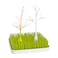 Boon Grass Countertop Drying Rack Bundle Includes Grass Stem and Twig Capacity for 4 Baby Bottles and Baby Accessories Baby BottleFeeding Supplies 95 x 95 x 3