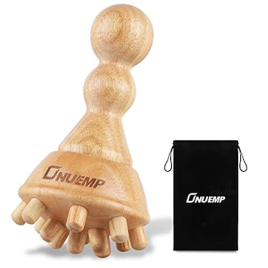 ONUEMP Cellulite Massage Tool Wood Therapy Massage Tools Lymphatic Drainage Massager Maderoterapia Kit Colombiana Lipedema Massagers Meridian Brush for Fascia Release Body Sculpting