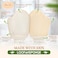 NierNika Natural Loofah Bath Mitts 100 PlantBased Loofah Gloves for Women and MenDyeFreefor face and Body2 Count