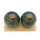 Top Chi Natural Malachite Orgonite Baoding Balls for Hand Therapy Exercise and Stress Relief Large 2 Inch
