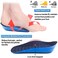 Ailaka Height Increase Insoles Can be Worn in Socks Arch Support Half Inserts Shock Absorption Heel Lifts Cushion Pads for Men Women