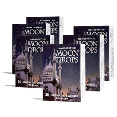 Historical Remedies Moon Drops Sleep Aid Lozenges 6 Pack Homeopathic Vanilla Flavor Supplement NonHabit Forming Vegan GlutenFree Sleep Support Including Coffea Cruda 12X