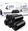 FORID Small Black Trash Bags 4 Gallon Garbage Bags 220 Counts Strong Plastic Trash Can Liners 15 Liter for Kitchen Bathroom Office Waste Basket Durable Thick Trash Bag