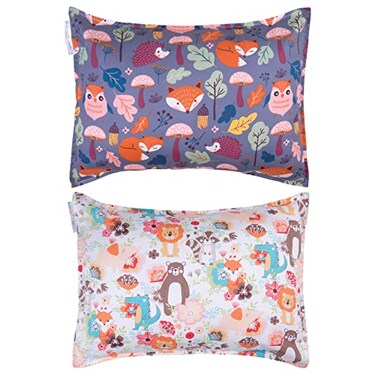 أغطية وسائد قطنية للأطفال الصغار من ALVABABY، تناسب وسائد الأطفال بمقاس 13 × 18 أو 12 × 16 بوصة