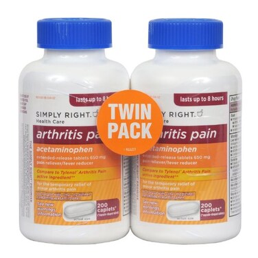 MEMBER&Acirc;&acute;S MARK Arthritis Pain Reliever Extended Release Acetaminophen 650 mg 400 Caplets