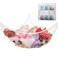 KOHUIJOO Toy Hammock Stuffed Animals Hammock Jumbo Toy Storage Net 83 Wall Sling Corner Extra Large Kids Children Mesh Toy Net Organizer White 83 Inch