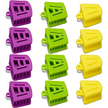 Chengu 12 Pcs Dental Bite Blocks All Size Mouth Props Silicone for Child Kids Adults Dental Bite Blocks Multi Size Mouth Opener Teeth Clenching Large Medium and Small