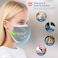 NNPCBT ١٠٠ قطعة كمامات وجه رمادية ثلاثية الطبقات للاستخدام مرة واحدة، كمامات واقية للوجه للاستخدام في المنزل والمدرسة والمكتب والأماكن الخارجية