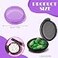 Dimeho 35 Pcs Mini Pill Organizer Portable Travel Pill Box Small Plastic Storage Containers Cute Pill Container Holder Round Pill Case Earplug Case Medicine Dispenser for Pocket Purse