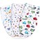 Bubble bear Baby Boy Girl Swaddle Blankets 36 Months Hypoallergenic Adjustable Swaddle Sleep Sacks Cute Soccer Ball Dinosaur Pattern 3 Pack