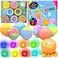 Santrela Bath Bombs for Kids with Surprise Toys Inside 8 Pcs 35 Oz Light Up Bath Bombs Gift Set with Essential Oils Handmade Spa Moisturizing for Women Relaxing Birthday Party Christmas