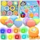 Santrela Bath Bombs for Kids with Surprise Toys Inside 8 Pcs 35 Oz Light Up Bath Bombs Gift Set with Essential Oils Handmade Spa Moisturizing for Women Relaxing Birthday Party Christmas