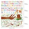 Pajean 4 Sheets Animal Alphabet Numbers Colour Decals for Kids Numbers Learning Children Educational Wall Decals ABC Weather Tree Stickers for Classroom Bedroom Playroom Room Decor Nursery