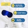 Jersey Slumber Silk Sleep Eye Mask for Men Women Comfortable Super Soft Eye Mask with Adjustable Strap 100 Pure Silk Blocks Light Blue 1 Count Pack of 1