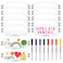 IAXSEE 12 PCS Eye Mask Sleepover Party Supplies Sleep White Soft Shade Blindfold Eye Covering Color the Bulk Game Stuff with 8 PCS Fabric Marker Pens