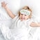 IAXSEE 12 PCS Eye Mask Sleepover Party Supplies Sleep White Soft Shade Blindfold Eye Covering Color the Bulk Game Stuff with 8 PCS Fabric Marker Pens