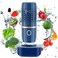 جهاز تنظيف الغسالة Cudinham Fruit and Vegetable Purifier Cleaner، على شكل كبسولة، بتقنية تنقية OHion لتنظيف الحبوب والأرز واللحوم والمأكولات البحرية، باللون الأزرق.