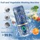 جهاز تنظيف الغسالة Cudinham Fruit and Vegetable Purifier Cleaner، على شكل كبسولة، بتقنية تنقية OHion لتنظيف الحبوب والأرز واللحوم والمأكولات البحرية، باللون الأزرق.