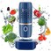 جهاز تنظيف الغسالة Cudinham Fruit and Vegetable Purifier Cleaner، على شكل كبسولة، بتقنية تنقية OHion لتنظيف الحبوب والأرز واللحوم والمأكولات البحرية، باللون الأزرق.