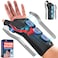FEATOL Carpal Tunnel Wrist Brace Night Support Thumb Spica Splint Left Hand for De Quervains Tenosynovitis Tendonitis Thumb Brace for Women Men Black Blue LargeXLarge