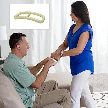 مقبض الوقوف العالمي من إيبل لايف، جهاز مساعد للوقوف محمول لسهولة النقل الآمن، قضيب رفع مريح للبالغين وكبار السن، مساعد للوقوف من وضعية الجلوس، لون عاجي.