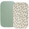 Fadacudan Muslin Bassinet Sheet Compatible with Baby Delight Beside Me Dreamer Bassinet 2 Pack Cotton Stylish Boho Fitted Bassinet Sheets Super Soft for Baby Roman Green Botanical Leaf