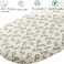 Fadacudan Muslin Bassinet Sheet Compatible with Baby Delight Beside Me Dreamer Bassinet 2 Pack Cotton Stylish Boho Fitted Bassinet Sheets Super Soft for Baby Roman Green Botanical Leaf